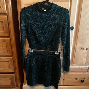 Elegant Green Sparkle Dress